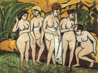 Five Bathers at the Lake