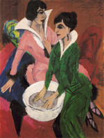 Two Women with a Basin