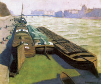 Barges Banks of the Seine