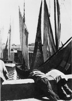 Boats in the port of Honfleur
