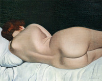 Femme nue couchée de dos