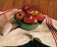 Nature morte, les pommes