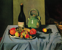 Nature morte à la bouteille de
Châteauneuf