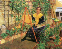 Young Girl Painting