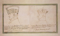 Two Portraits of Rudolph II with Crown