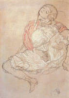 Woman Seated with Open Thighs