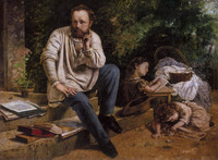 Pierre-Joseph Proudhon and his Children in 1853