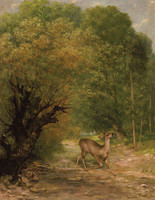 The Hunted Deer on the Alert; Spring