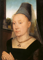 Portrait of Barbara van Vlaenderberch, Wife of Willem Moreel, Burgomaster (right shutter of a triptych)