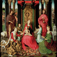 The Mystic Marriage of Saint Catherine (central panel of the Altarpiece of the two Saint Johns)