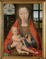 Die Madonna und das Kind (linker Flügel des Diptychon des Martin van Nieuwenhove)