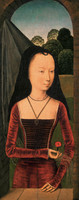 Young Woman with a Pink