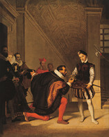 Don Pedro of  Toledo Kissing Henri IV's Sword