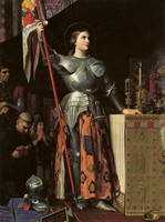 Joan of Arc at the Coronation of Charles VII, in the Cathedral Notre-Dame de Reims