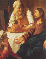 Christ in the House of Mary and Martha (détail)