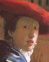 Girl with a Red Hat (detail)