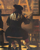 The Art of Painting (Painter in his Studio) (detail)