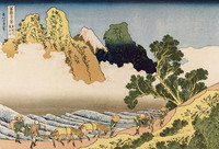 River Minobu, from the series Thirty-six Views of Mount Fuji