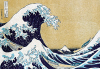 Under a Great Wave off the Coast at Kanagawa (Kanagawa oki namiura), from the series Thirty-Six Views of Mount Fuji (Fugaku Sanjurokkei)