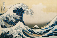 Under the Wave off Kanagawa (Kanagawa oki nami ura), also known as the Great Wave, from the series Thirty-six Views of Mount Fuji (Fugaku sanjūrokkei)