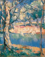 Rivière dans la forêt, motif réalisé vers 1910-1911