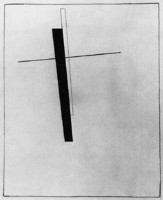 Suprematist Composition Conveying the Feeling of a Mystic “Wave” from Outer Space