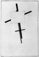 Suprematist Composition Conveying the Feeling of Movement and Resistance