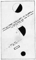 Suprematistische Komposition über das Gefühl der Telegrafie