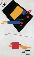 Composición suprematista, seire «Masas pictóricas en movimiento»