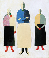 Tres chicas jóvenes, motivo de 1910-1911