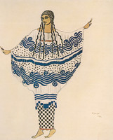 Costume for a nymph in the ballet L’Après-Midi d’un faune