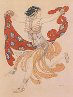 Design for the costume of Cleopatra for Ida Rubinstein in the ballet Cléopâtre