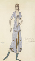 Design for the costume of Ida Rubinstein in the title-role of Ishtar in the ballet Ishtar