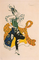 Design for the costume of Natasha Trouhanova in the title-role of the ballet La Péri