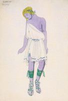 Design for the costume of Nijinsky as Narcissus in the ballet Narcisse