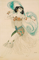 Design for the costume of Salomé in the ballet Salomé