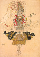 Design for the costume of Tamara Karsavina in the title-role of the ballet The Firebird