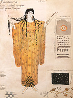 Design for the costume of a lady’s maid at the court of Phaedra in the ballet Hippolytus