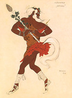 Design for the costume of a satyr in the ballet Cléopâtre