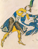 Design for the costume of an Indo-Persian dancer in the ballet Cléopâtre