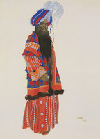 Design for the costume of sultan Samarcande after the ballet Judith (1909)