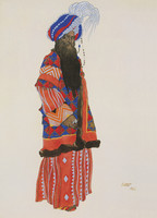 Diseño para el traje del sultán Samarcanda según el ballet Judith (1909)