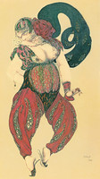 Design of a costume for  Almee in Sheherazade