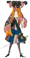 Design of a costume for the Marquis, Aladdin