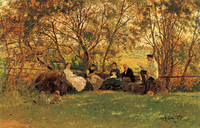 Ilya Repin, On a turf bench