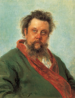 Ilya Repin, Portrait of composer Modest Mussorgsky