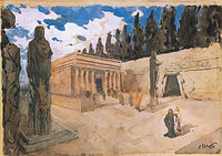 Set design for the ballet Hippolytus