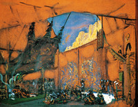 Valentin Serov, Set-design for Holopherne's tent in the A.Serov opera, Judith