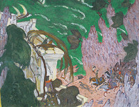 Valentin Serov, Bühnenbild für den Vorhang in Sheherazade