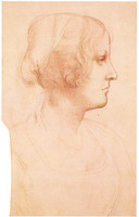 A Portrait of a Young Woman in Profile